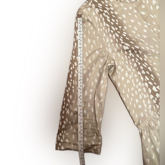 TUCKERNUCK Antelope Royal Shirt Dress Animal Print Size XXS/00 Button Front - Picture 12 of 12